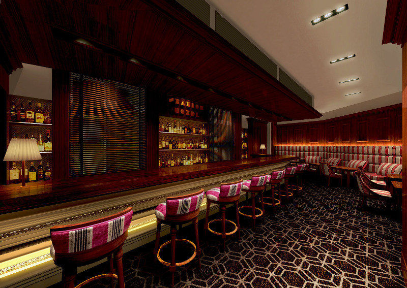 The Tokyo Station Hotel Dış mekan fotoğraf The bar at the 360° Lounge